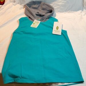⭐️ Peekaboo Beans - PK - NWT - Teal Sleeveless Hoodie